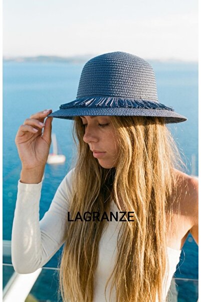 LAGRANZE Fringed Women's Straw Hat