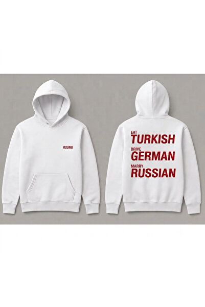 SVART WEAR Eat Turkish Drive German Marry Russian Unisex Oversize %100 Cotton...