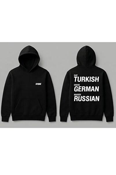SVART WEAR Eat Turkish Drive German Marry Russian Unisex Oversize %100 Cotton...