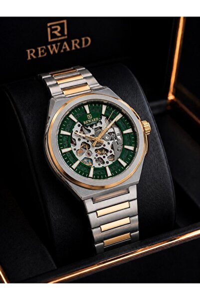 Reward Automatic Luxury Series Men's Watch Steel Strap 5 Atm Water Resistant ...
