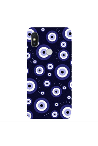 Other Xiaomi Redmi S2 Purple evil eye bead Transparent Silicone TPU Θήκη