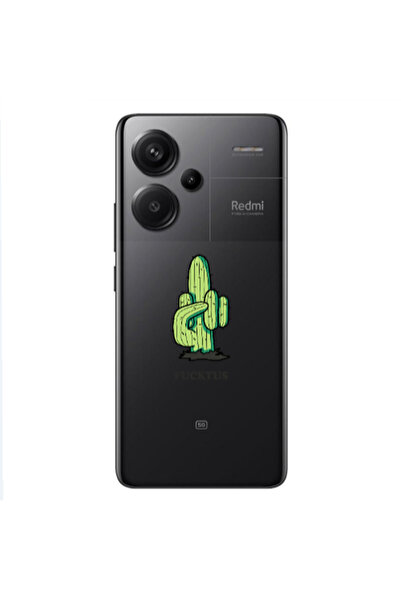 Other Xiaomi Redmi Note 13 Pro+ 5G Green Cactus Transparent Silicone TPU Θήκη