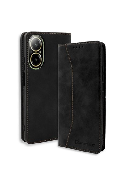 Bodycell Θήκη Realme C67 4G Book Case Πορτοφόλι - Black