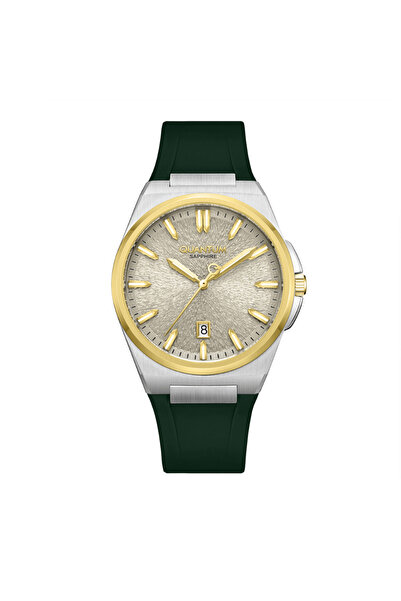 Quantum ADG1239.341 Quartz Silikon Yeşil Safir 10 ATM 41 mm Erkek Kol Saati
