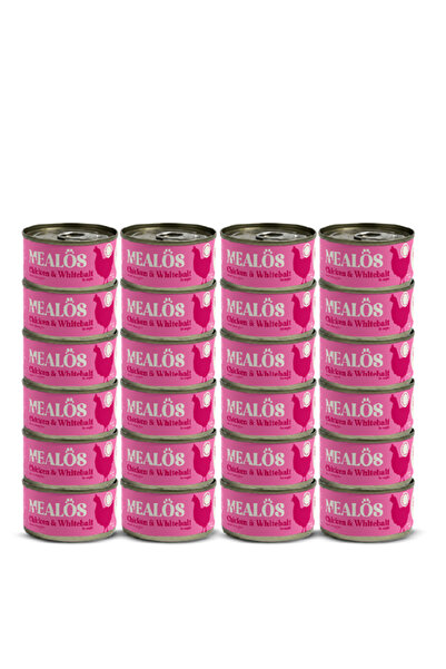 MEALOS Meiloss Canned Wet Food for Cats with Chicken and Whitefish in Jelly -...