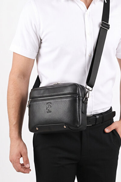 en deri Men's Crossbody Messenger Bag - Multi-Compartment Daily Bag