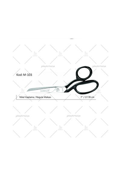 JokeyKırtasiye Merze Nickel Plated Black Handle, 8" Inch/21Cm Screw-Adjustabl...
