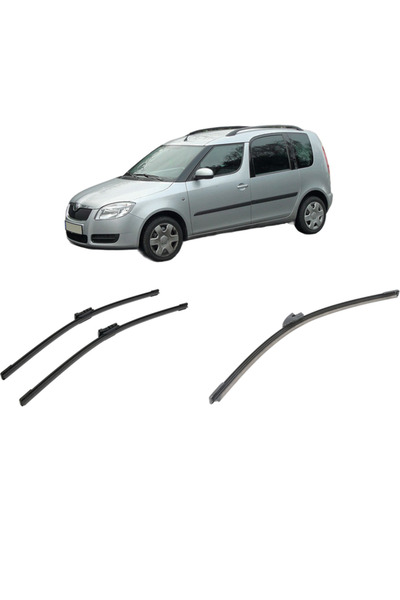 Bosch Σετ 3 υαλοκαθαριστήρων SKODA ROOMSTER Praktik (5J) από το 2007-2015, γι...
