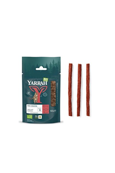 Yarrah Πακέτο Βιολογικών Λιχουδιών για Γάτες – Μίνι Σνακ με 97% Κρέας 50γρ + ...