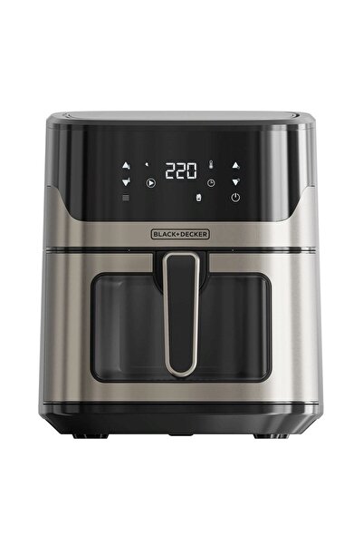 Black&Decker Φριτέζα Αέρος BXAF6500E 1600W 6,5 λίτρα Ασημί-Μαύρο