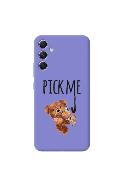 Other Samsung A34 Pick me Purple Colored Silicone TPU Θήκη