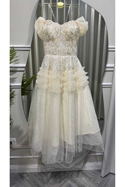 SAMEERAH STYLE Evening & Prom Dress - Cream - A-line