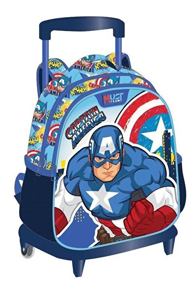 MUST Τροχήλατη Τσάντα για Νήπια με 2 Θήκες Captain America (000506313) Νηπιαγ...