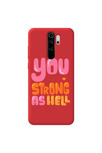 Other Xiaomi Redmi Note 8 Pro You are Love Strong Red Colored Silicone TPU Θήκη