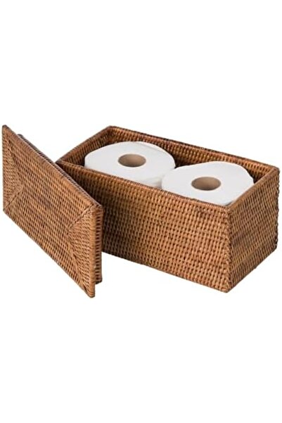 Yıldızan Pazaralanı Store Kouboo La Jolla Rectangular Rattan Box, Honey Brown...