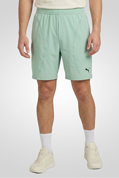 Puma شورت رياضي رجالي مناسب للأنشطة الخارجية، لون أخضر حكيم