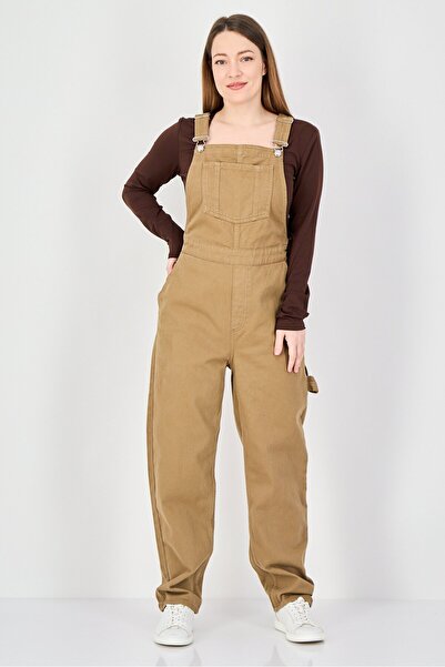 Don't Call Me Jennyfer Women Square Neck Sleeveless Solid Jumpsuit, Brown