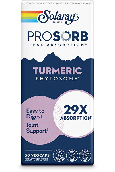 Solaray ProSorb Turmeric Phytosome 500mg 30 capsule vegetale Secom