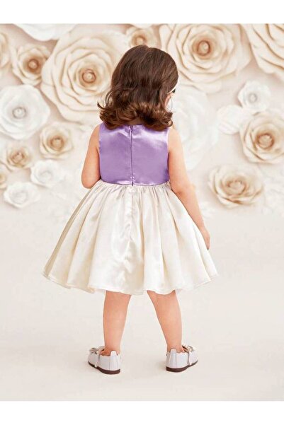 JO FASHION فستان ستان أنيق بدون أكمام