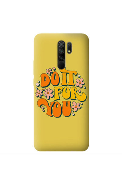 Other Xiaomi Redmi 9 Do it For You Yellow Colored Silicone TPU Θήκη