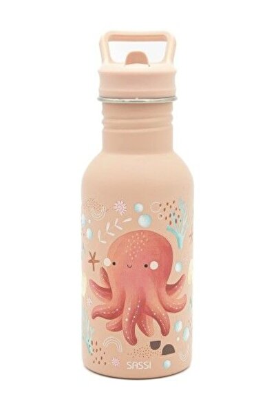 SASSI Ανοξείδωτο Παγούρι με Καλαμάκι Slurpy The Octopus 500ml (SB1099)