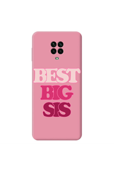 Other Xiaomi Redmi Note 9 Pro Best Big Sis Pink Colored Silicone TPU Θήκη