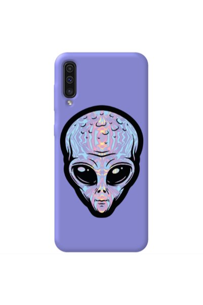 Other Samsung A70 Alien Purple Colored Silicone TPU Θήκη