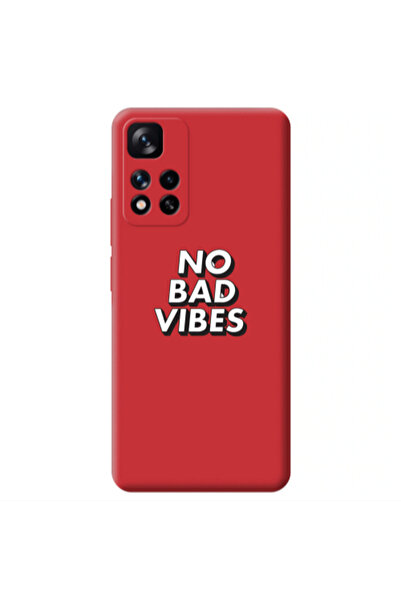 Other Xiaomi Redmi Note 11 Pro 5G No bad vibes Red Colored Silicone TPU Θήκη
