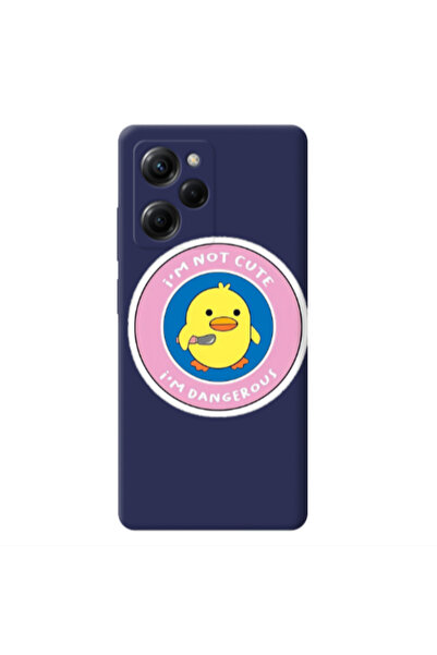 Other Xiaomi Poco X5 Pro I m dangerus Dark blue Colored Silicone TPU Θήκη