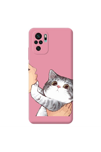 Other Xiaomi Redmi Note 10S No Kiss Pink Colored Silicone TPU Θήκη