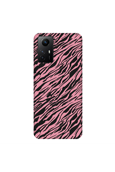Other Xiaomi Redmi Note 12s Black zebra Pink Colored Silicone TPU Θήκη
