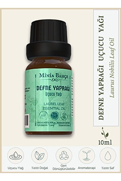 minia bahçe Bay Leaf Essential Oil, 100% Natural and Pure, 10ml