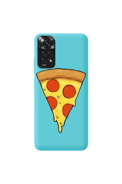 Other Xiaomi Redmi Note 11 4G Pizza Slice Turquoise Colored Silicone TPU Θήκη