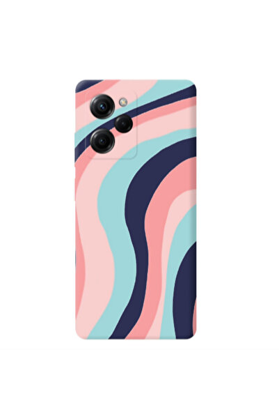 Other Xiaomi Poco X5 Pro Colored lines Dark blue Colored Silicone TPU Θήκη