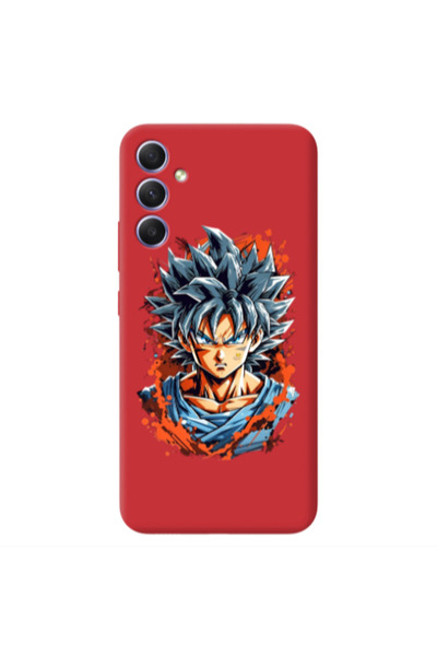 Other Samsung A34 Anime Goku Red Colored Silicone TPU Θήκη