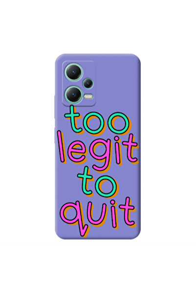 Other Xiaomi Redmi Note 12 Pro 5G Too Legit To Quit Purple Colored Silicone T...