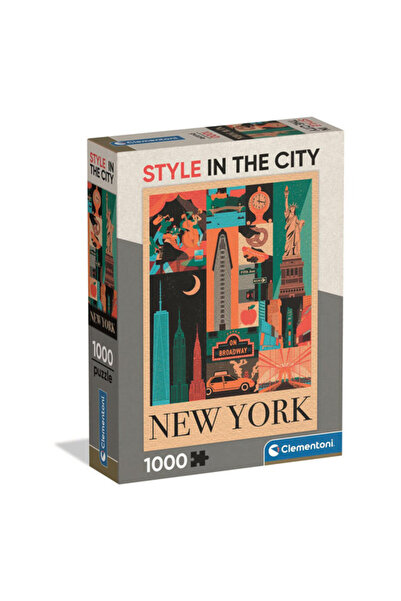 CLEMENTONI puzzle 1000 piese - Style In The City - New York (37116)