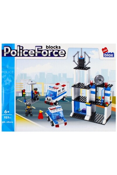 MC Micostore Alleblox Police Force building Top Bottom Set - police station -...