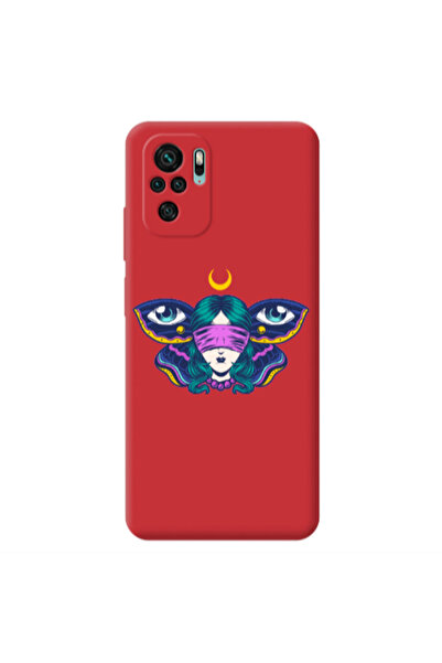 Other Xiaomi Redmi Note 10S Eye in my ear Red Colored Silicone TPU Θήκη