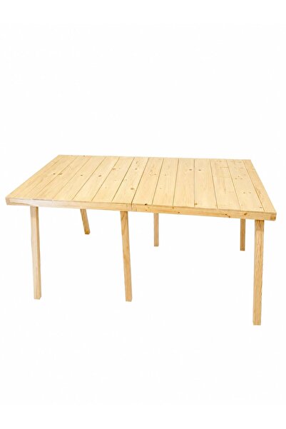 WOODENSA Çok Amaçli Katlanabilir Kamp, Piknik Masasi Naturel 60x60x9