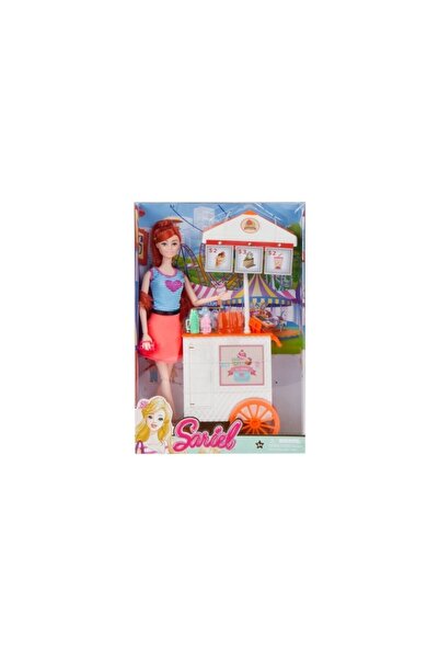 MC Micostore Papusa - fata cu stand de inghetata, 29cm, 3+ ani, MegaCreative,...