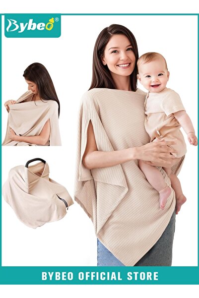 BYBEO Nursing Cover for Breastfeeding Moms - 360 Degree Privacy Poncho, 8-in-...