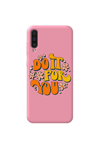 Other Samsung A70 Do it For You Pink Colored Silicone TPU Θήκη