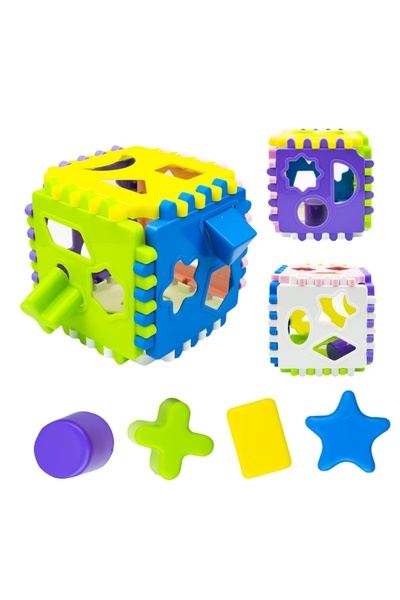 MC Micostore Jucarie bebelusi - Cub cu activitati educative 24 piese, 13cm - ...