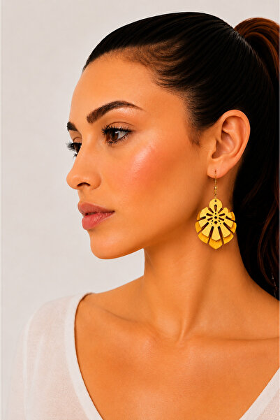 ROKH Women's Design Natural Handmade Wooden Authentic Earrings