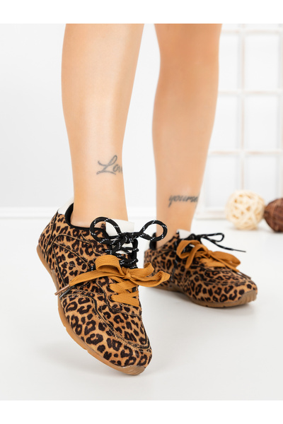 CINK ME Pantofi sport dama model leopard din material textil Girella