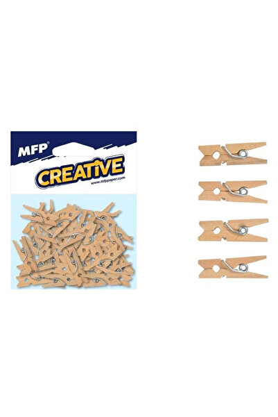 OEM MFP Cleste decorativ din lemn 2,5 cm 50 bucăți.