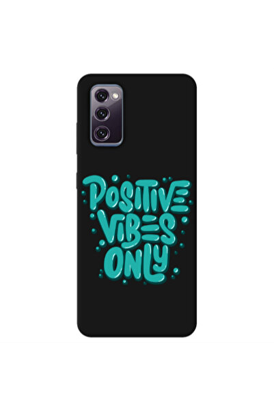 Other Samsung S20 FE Positive Vibes Only Black Colored Silicone TPU Θήκη