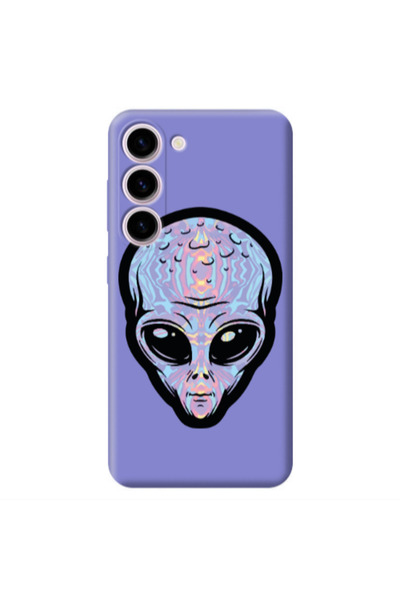 Other Samsung S23 Plus Alien Purple Colored Silicone TPU Θήκη