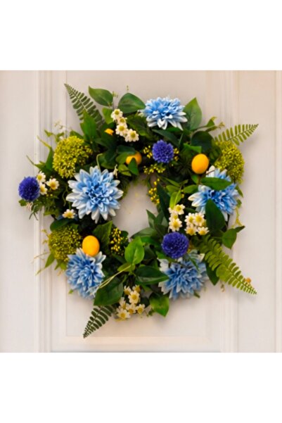 Flowersbymeral MAVİ YILDIZ ÇİÇEKLİ LİMONLU